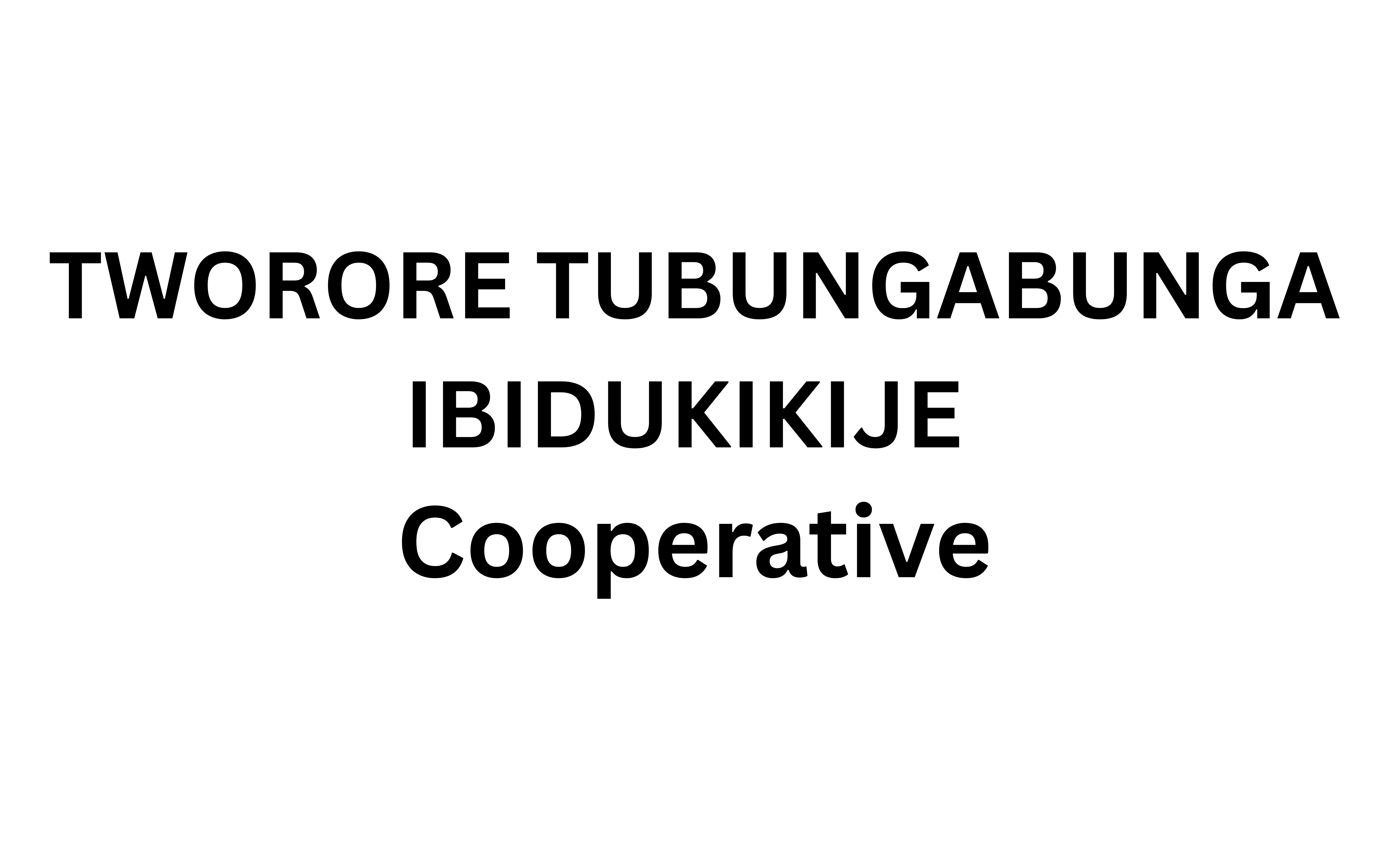 TWORORE TUBUNGABUNGA IBIDUKIKIJE Logo